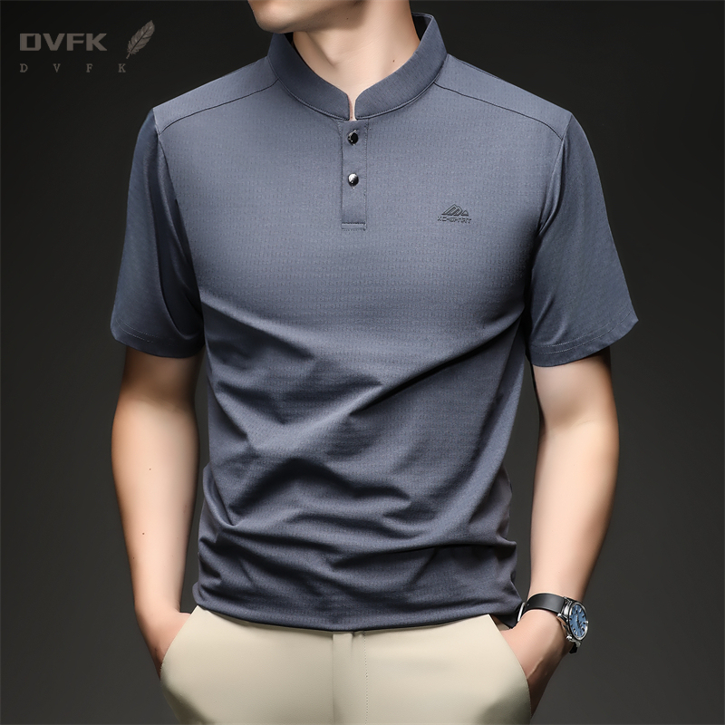 Mens Short Sleeve Mandarin Col – обзор и цена Embroidery Men Shirt