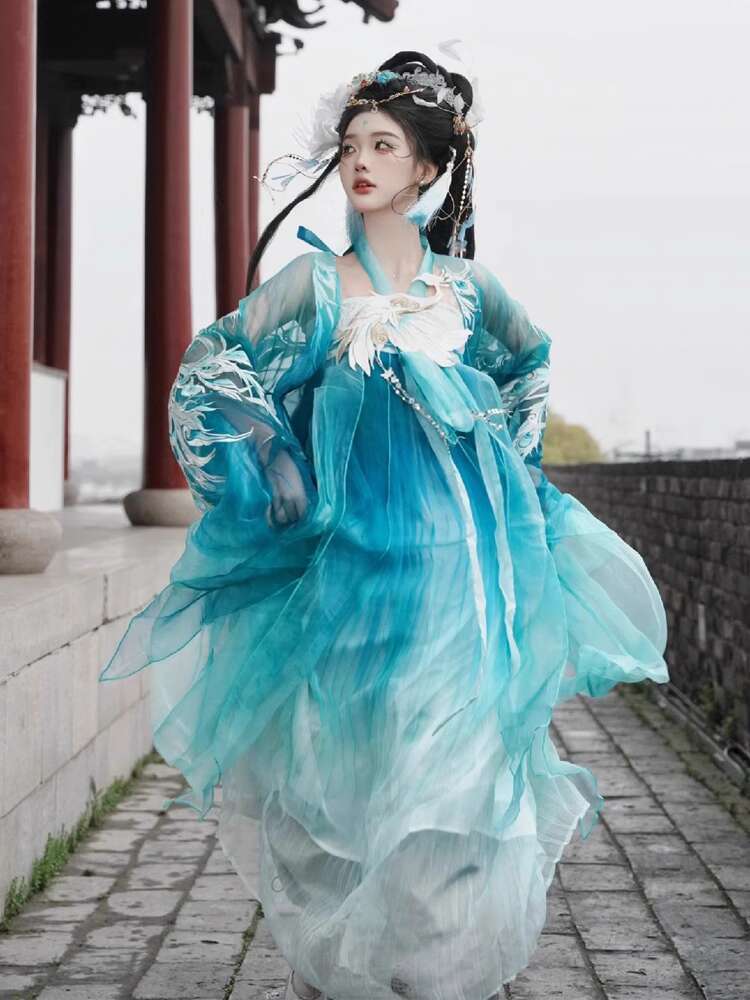 New Peacock Hanfu Womens fashi – обзор и цена Embroidery Shirt