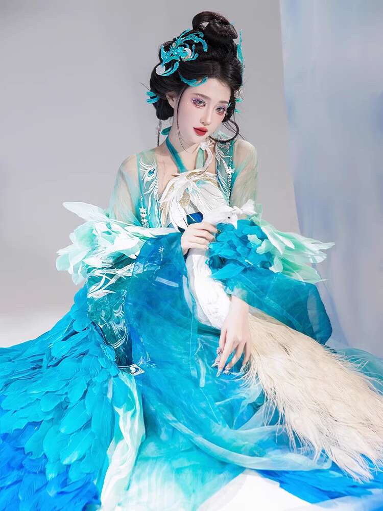 New Peacock Hanfu Womens fashi – обзор и цена Embroidery Shirt