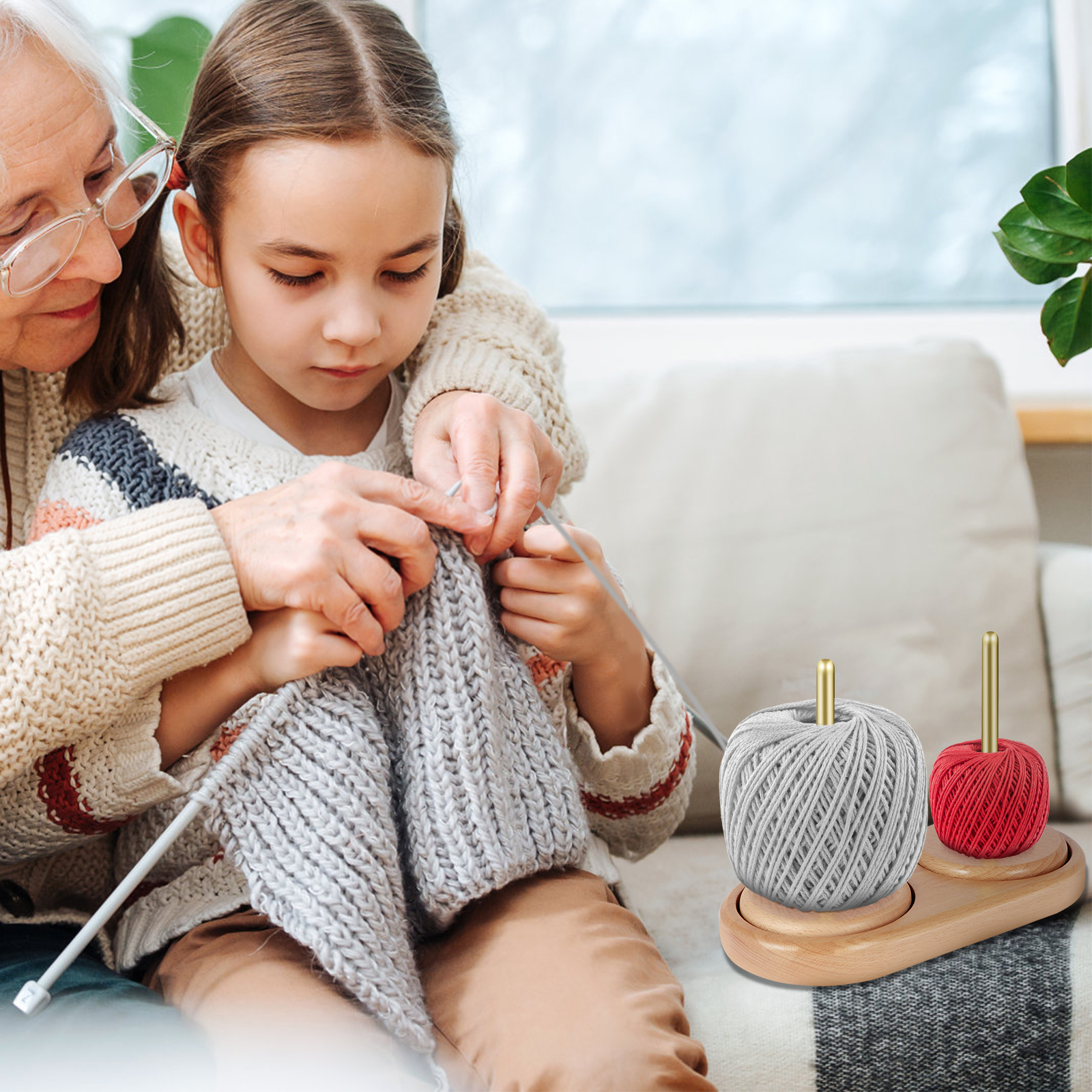 Yarn Ball Holder Rotatable Woo – обзор и цена Embroidery Yarns