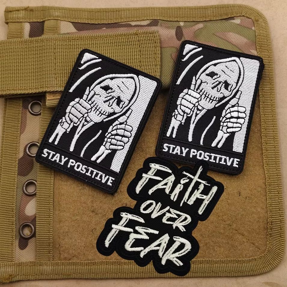 Funny Skeleton Stay Positive t – обзор и цена Embroidery Gothic